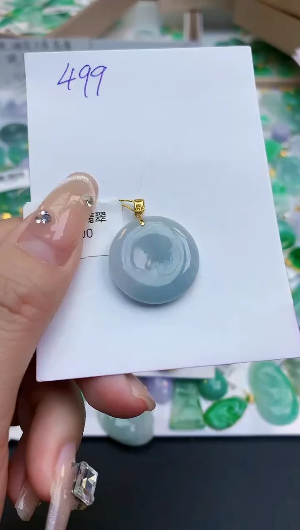 颈饰未镶嵌翡翠天然缅甸A货翡翠