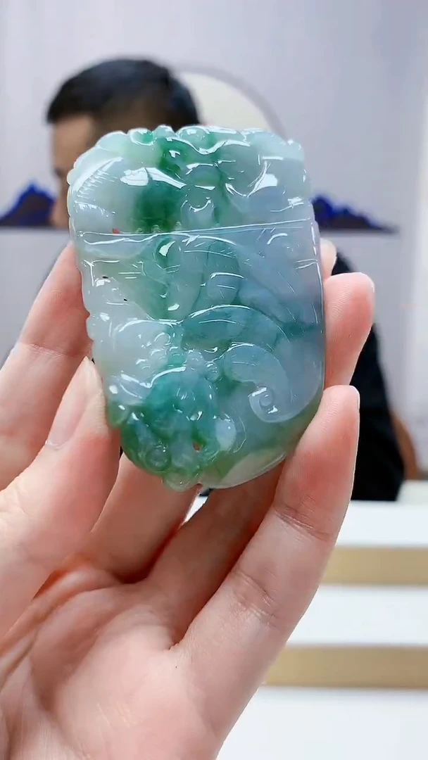 未镶嵌定制翡翠4898zm-毛货挂件74