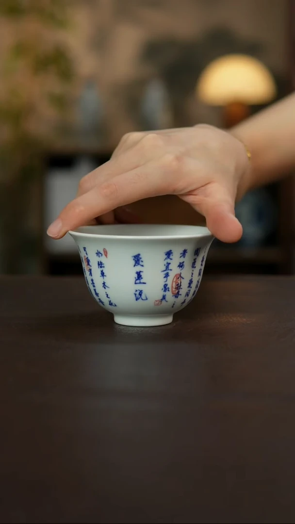 景德镇陶瓷杯碗柴烧多人