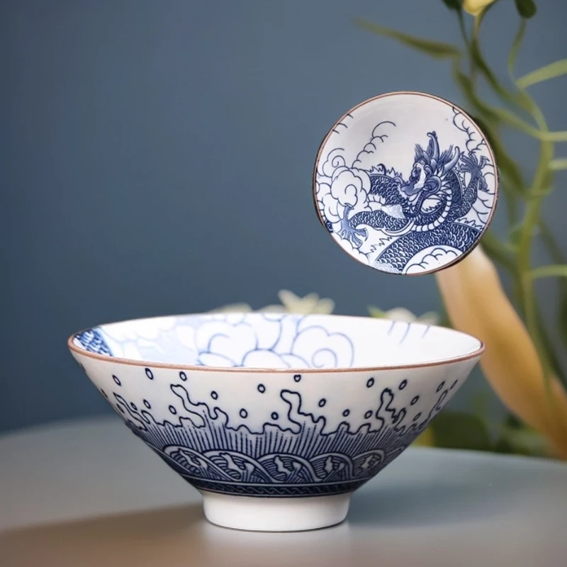 TJ013-陶瓷斗笠龙杯（单品包邮偏远除外）