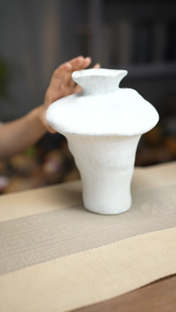 花器陶瓷花瓶手捏瓶006