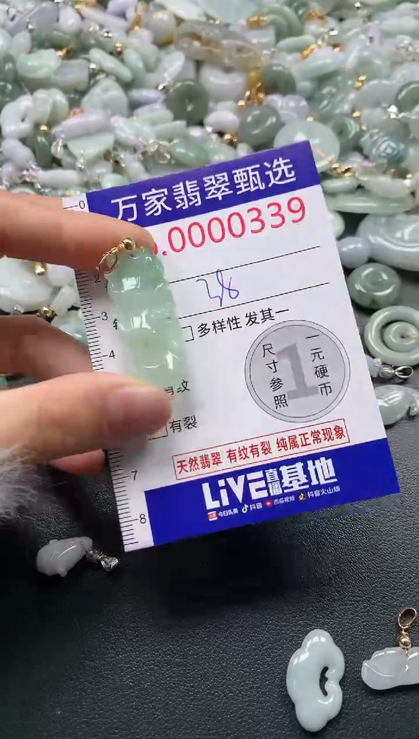 吊坠(不含链)未镶嵌翡翠0339