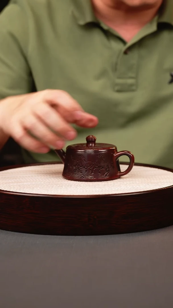 茶壶紫砂古红泥柱础