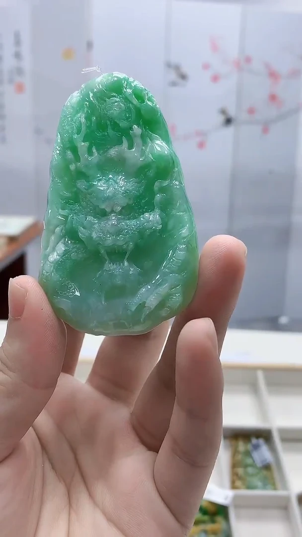定制翡翠未镶嵌4688lr- 毛货挂件6
