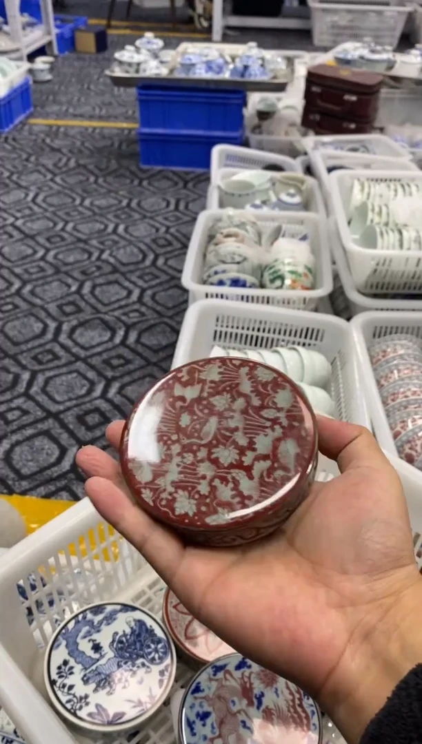 摆件陶景德陶瓷茶具盖置