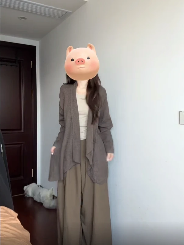 【DMXJ大梦想家】气质简约甜美开衫睡衣女春秋季新款舒适家居服外穿