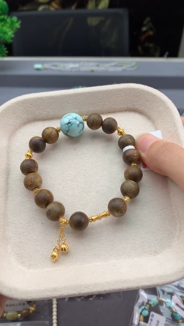 未镶嵌绿松石手串W84