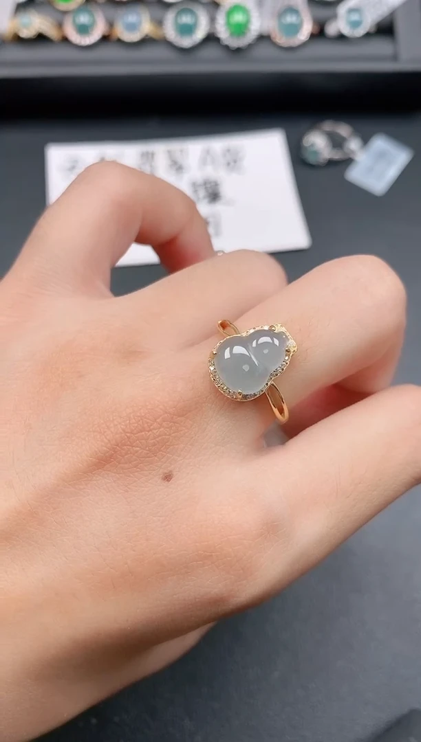 银S925镶嵌戒指翡翠1111