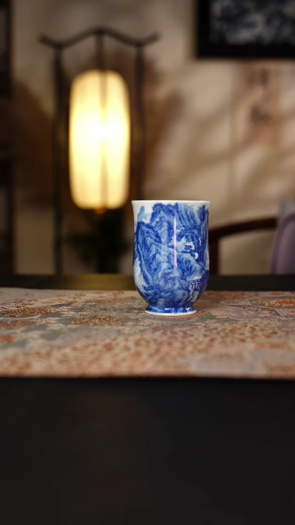 口径5.8 高度8.5 120CC九本造物 巫峡秋涛闻香杯