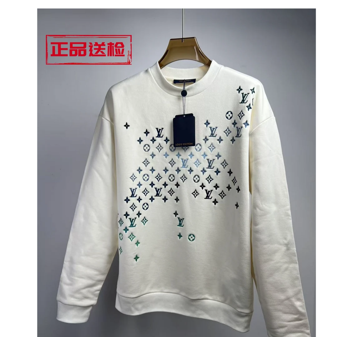 未使用 LouisVuitton/路易威登 新款刺绣圆领套头卫衣  L/259112