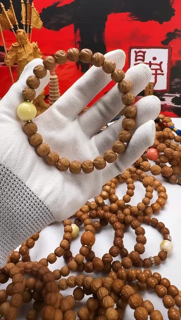 手串猴头核桃玄鸟手工瑕疵款