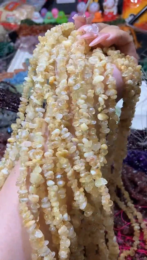 水晶珠宝半成品未镶嵌黄塔晶