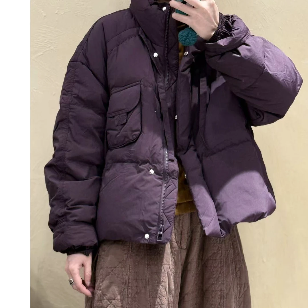 2024冬季缺一色新款短款羽绒服806时尚休闲百搭加厚保暖秋冬立领