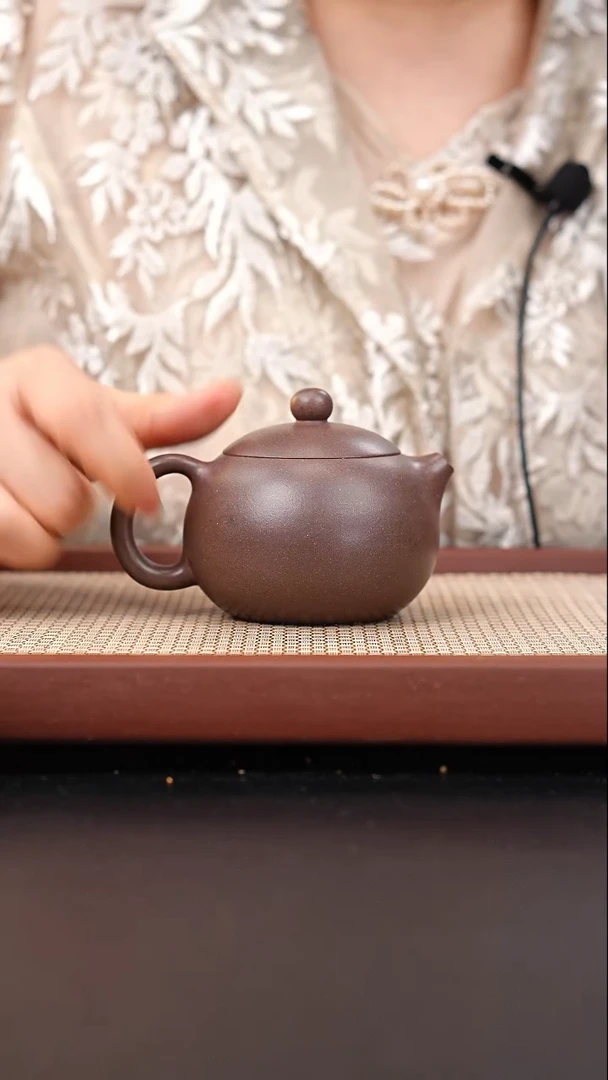 茶壶紫砂大水潭天青西施暗肝色200cc朱启华