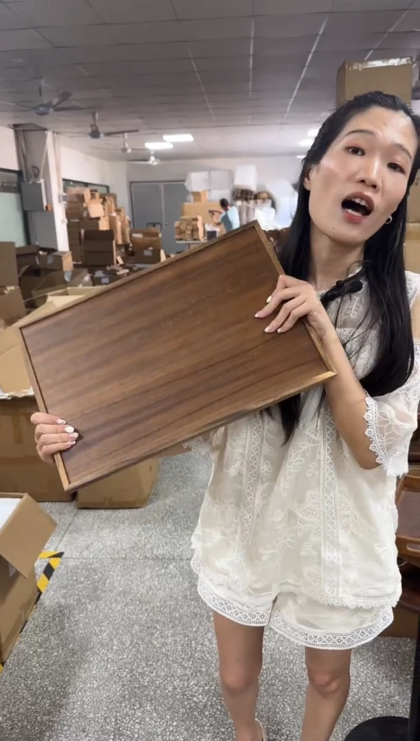南美胡桃木实木大托盘