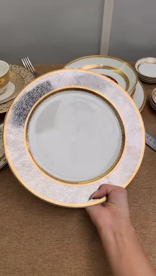 瓷片10.5寸平盘一个一单无底标