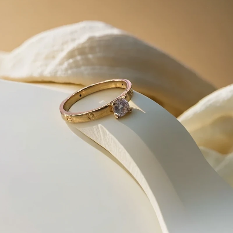 【SG】18K莫桑卡加气质戒指