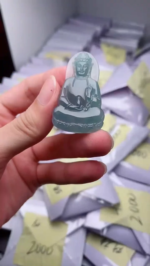 翡翠未镶嵌颈饰多样性随机一件发货 素衣观音29.9