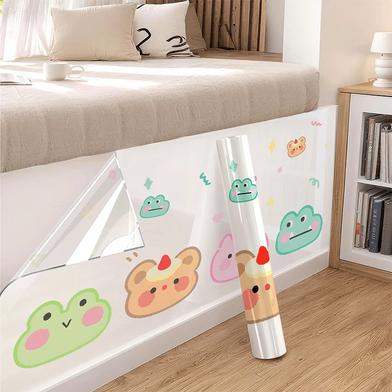 乳胶漆飘窗墙面保护膜不伤墙透明护墙贴防脏自粘防水墙贴装饰贴画