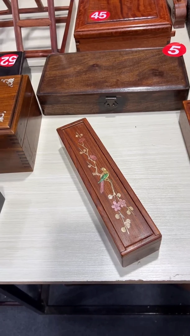 木逆**生木 螺钿镶嵌机关盒储物盒