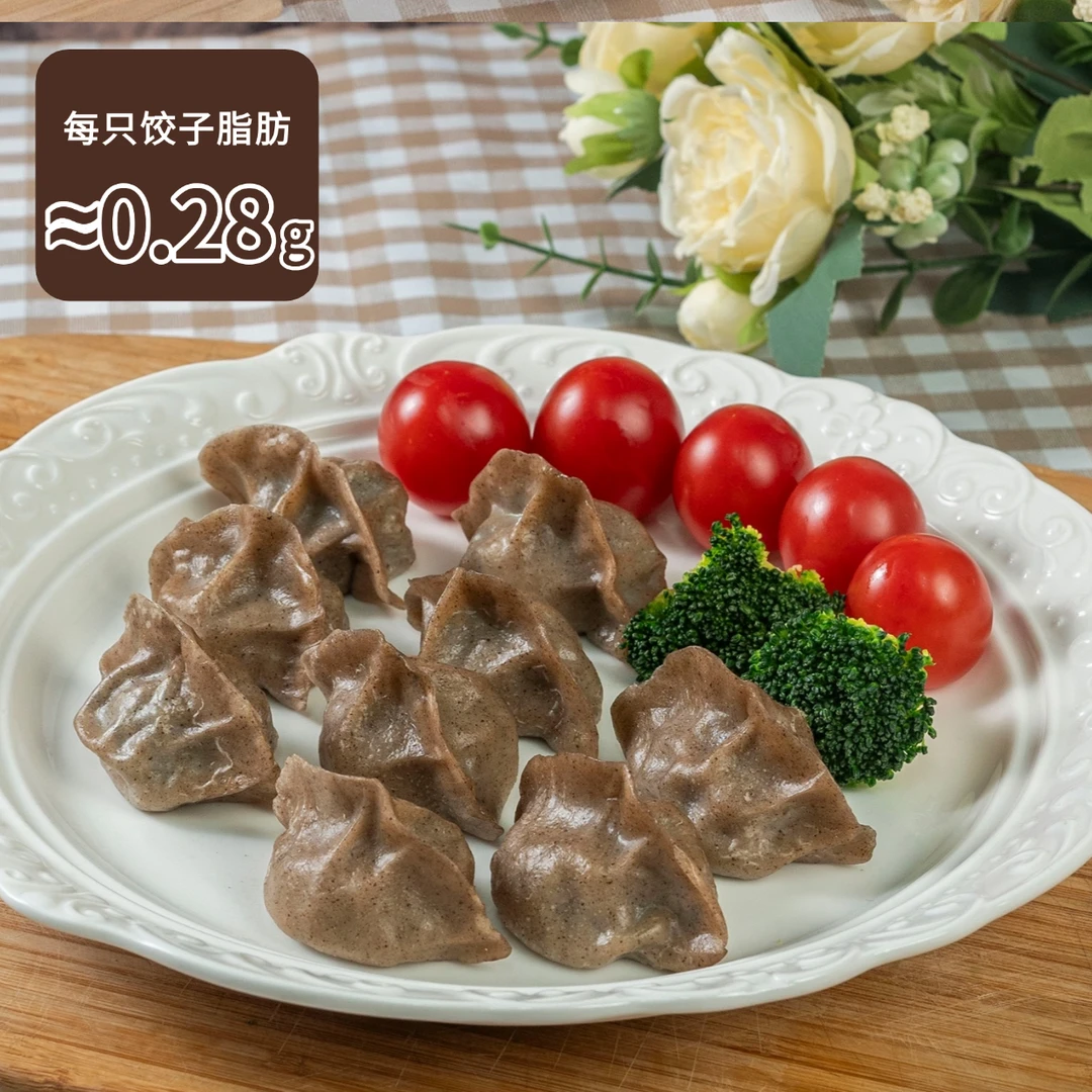 荞麦槐花鸡胸肉鸡蛋低脂轻卡饺子荞麦蒲公英水饺轻食营养速冻水饺