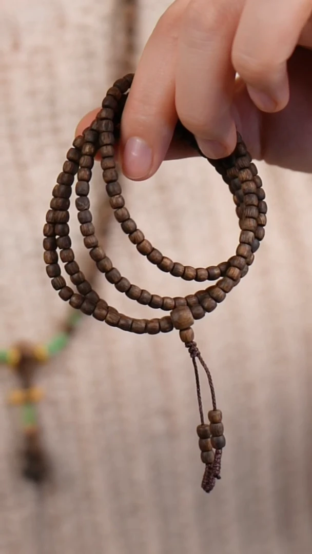 手串沉香S250449顺纹乌浮