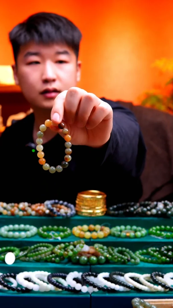 未镶嵌手链和田玉且末糖多宝卡10