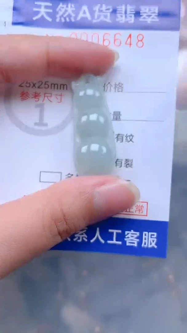 翡翠未镶嵌吊坠(不含链)1