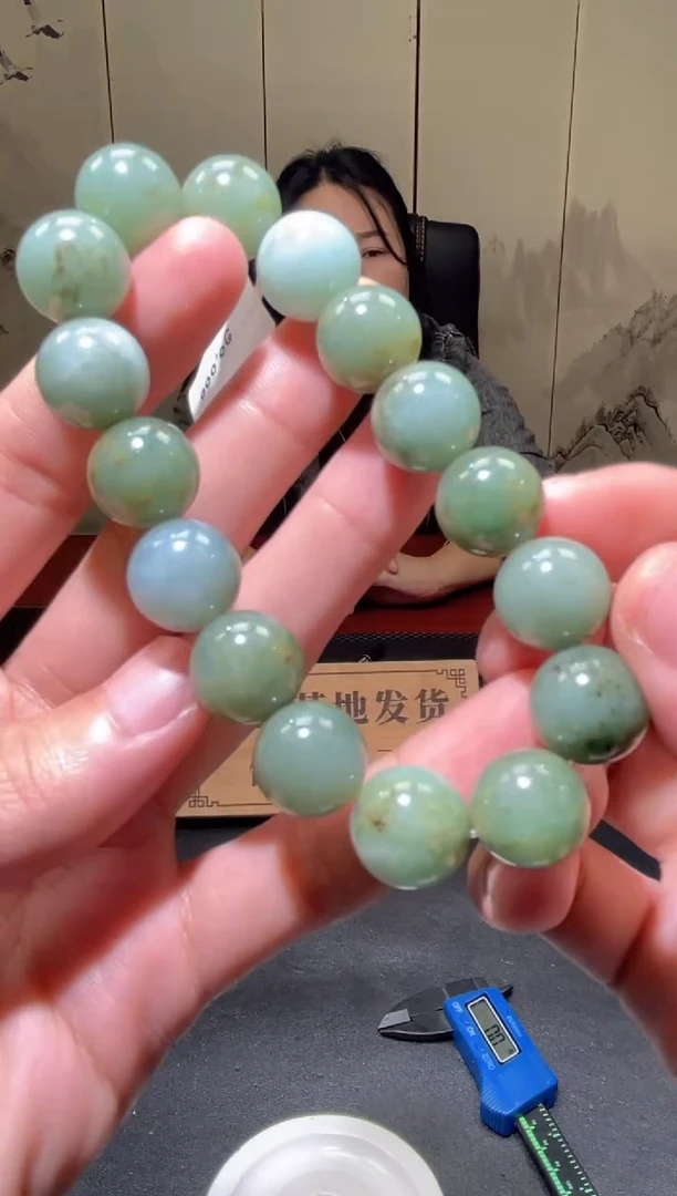 未镶嵌定制翡翠珠串 拍一发一