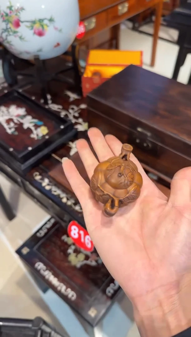 木木头款黄杨竹节把把壶68