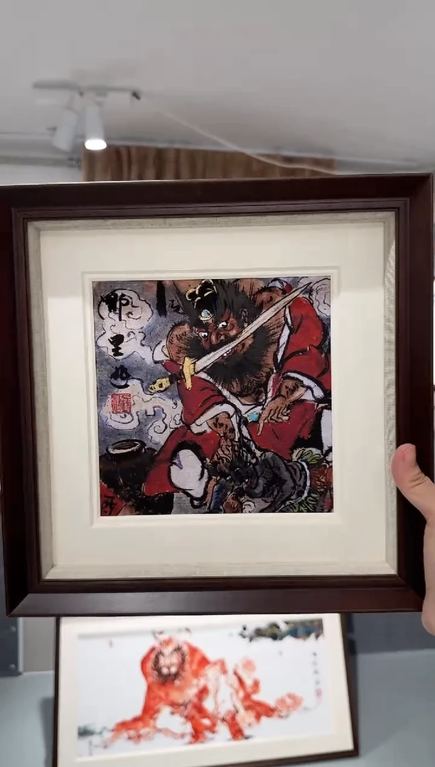 国画牛百川老师手绘30x30  哪里逃