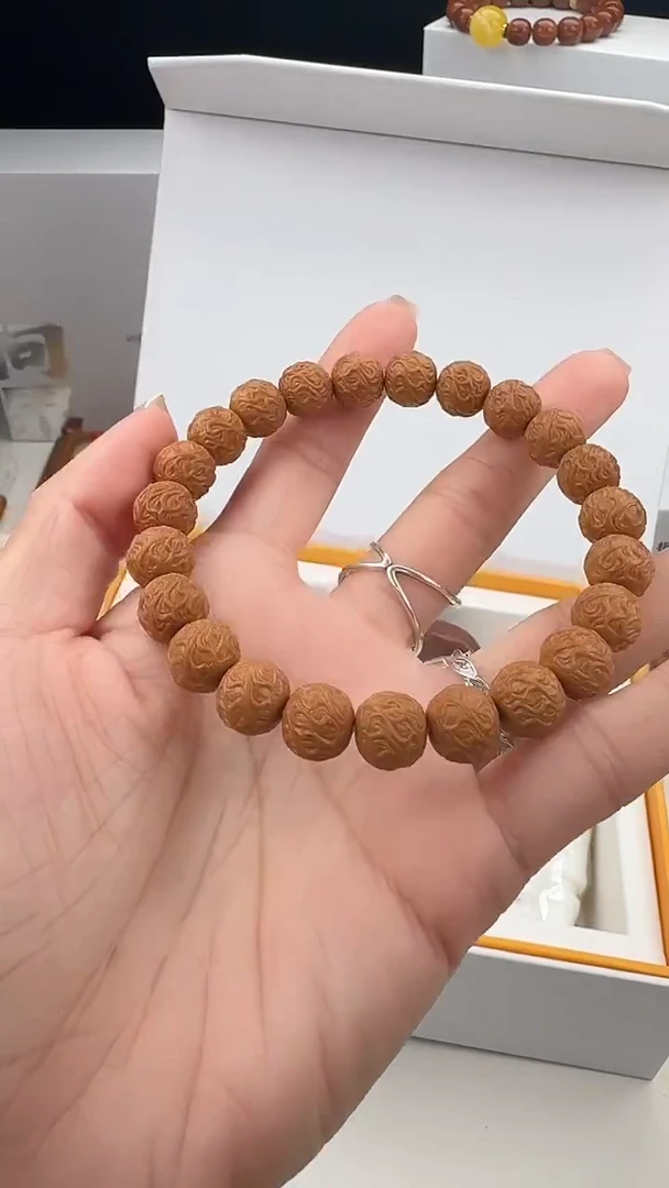 手串猴头核桃精工一级品虎序龙纹
