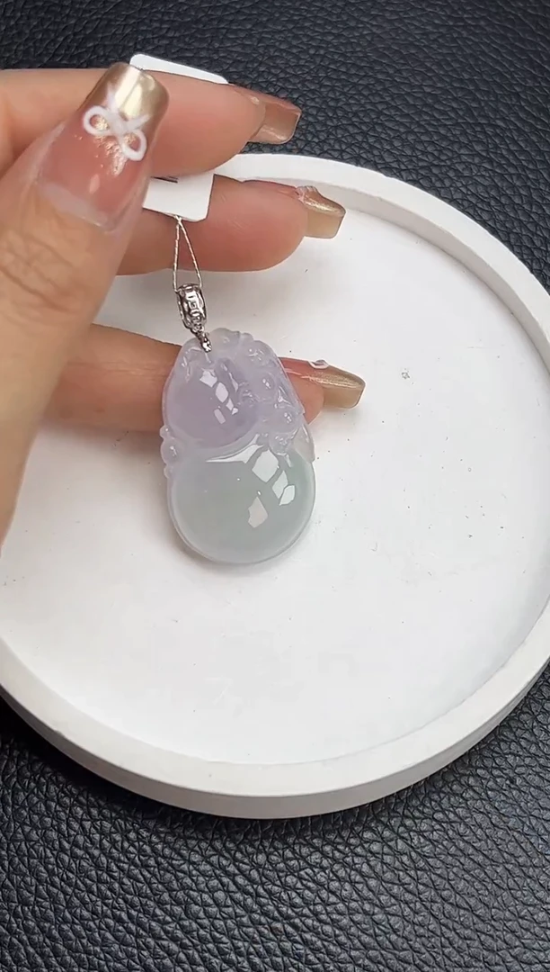 【闪购商品】翡翠颈饰18K金镶嵌YM1059-5 葫芦