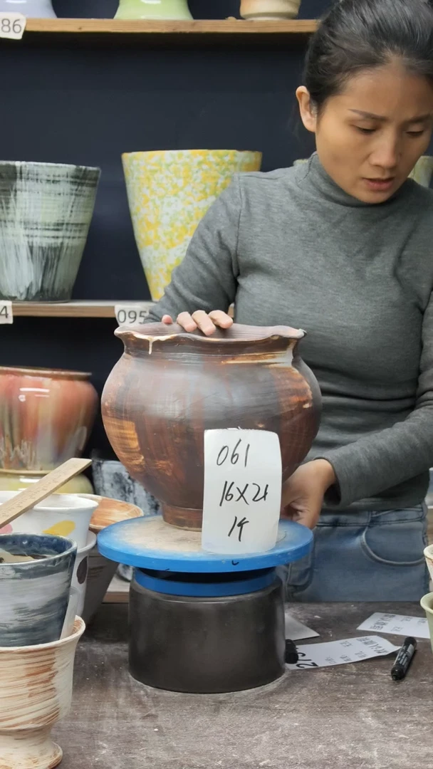 景德镇花盆默认微瑕061