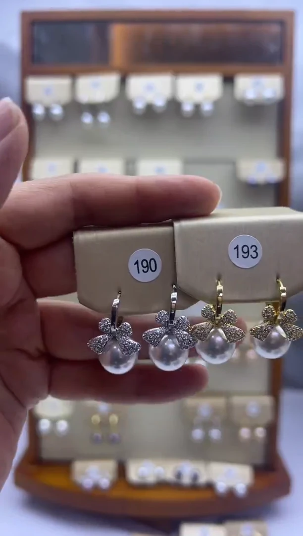 未镶嵌耳饰淡水珍珠190+193