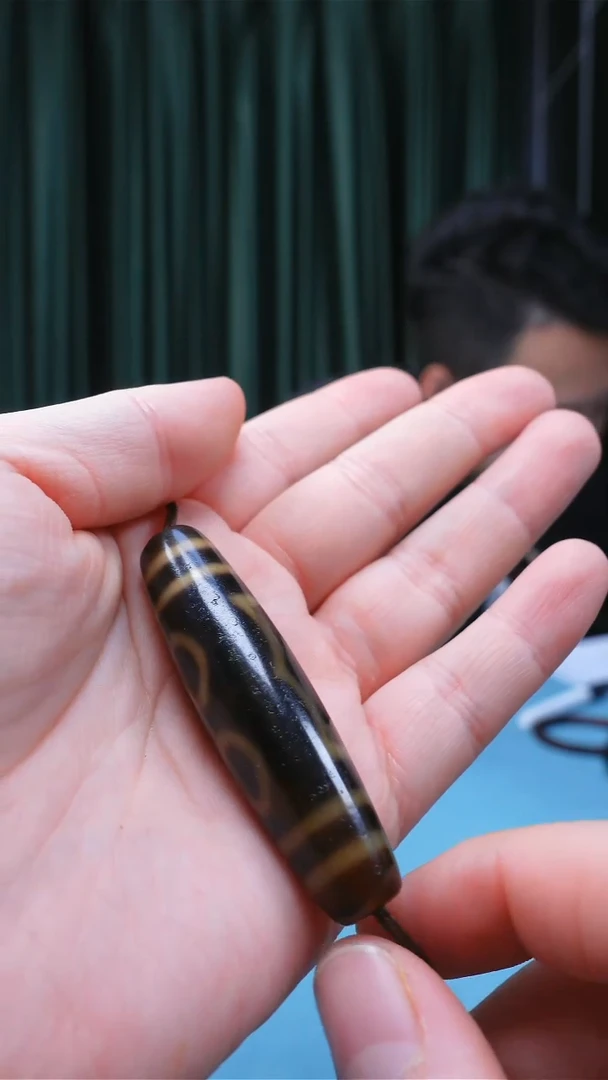 【闪购商品】玛瑙/玉髓配饰未镶嵌199牙黄三眼15*5.8单颗