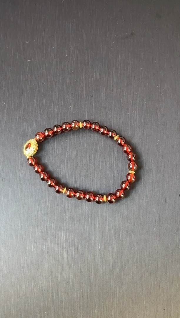 未镶嵌手链石榴石c81 石榴石手链