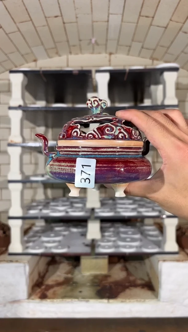 摆件精品窑变钧瓷茶器