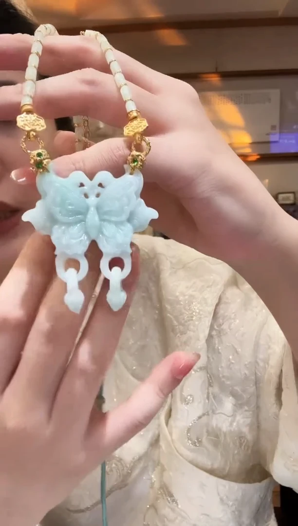 颈饰未镶嵌翡翠国风