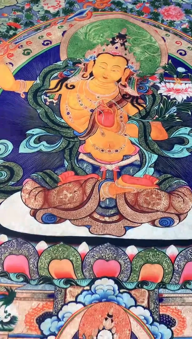 卷轴画16063文殊菩萨