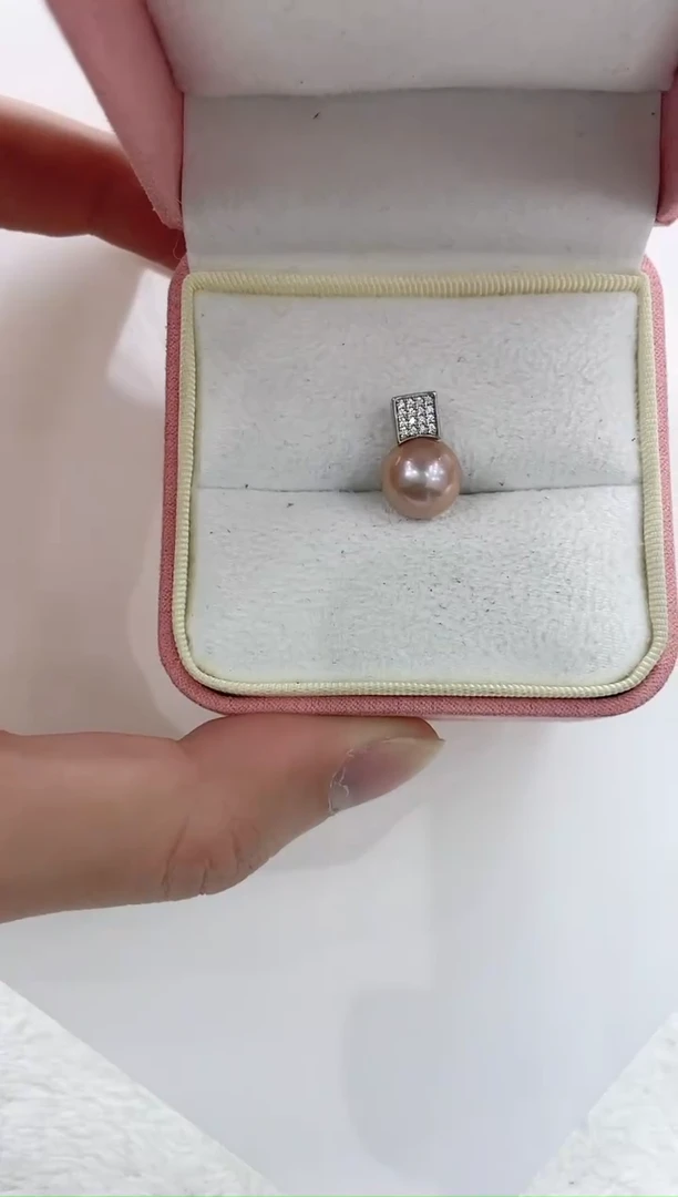 【闪购商品】淡水珍珠吊坠(不含链)银S925镶嵌淡水珍珠吊坠