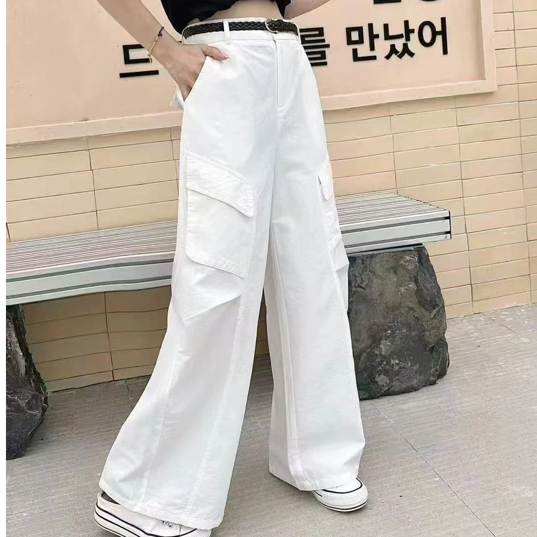 【懂你吴姐】021主角后面松紧腰工装直筒裤