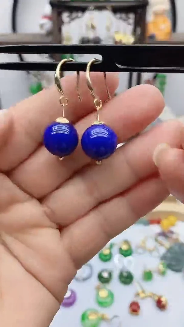 未镶嵌青金石耳饰3333