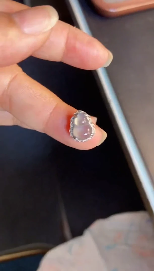 吊坠(不含链)银S925镶嵌翡翠1