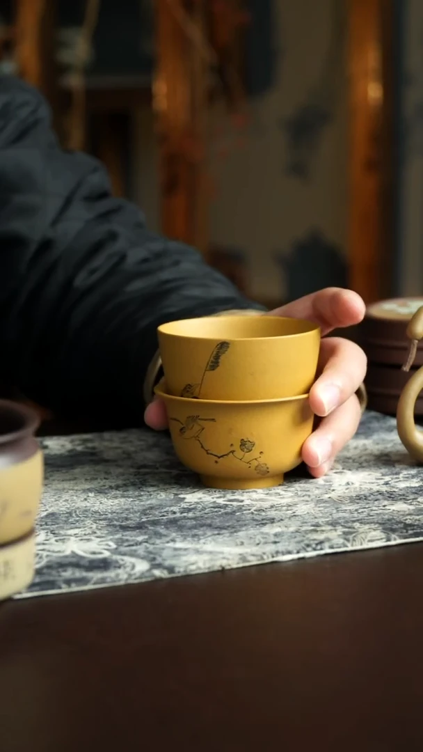 茶杯紫砂25号宜兴紫砂原矿作品