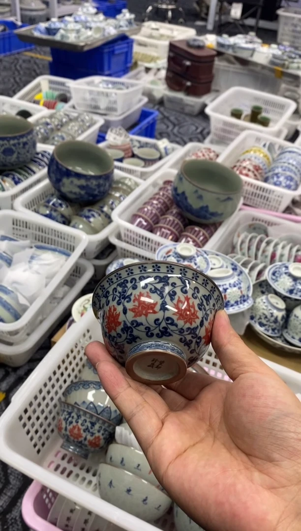 摆件陶景德陶瓷茶具容量约100