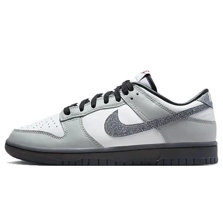 耐克NIKE女鞋DUNK LOW低帮运动鞋百搭休闲鞋板鞋灰白银HQ3462-191