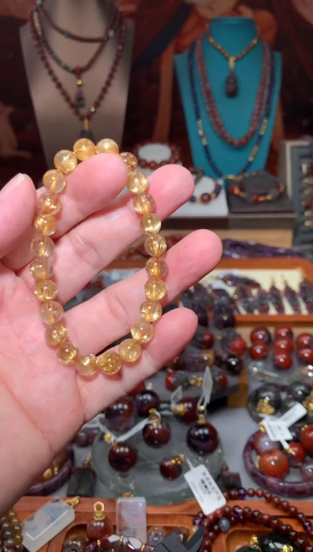 未镶嵌珠宝半成品水晶钛板晶手串