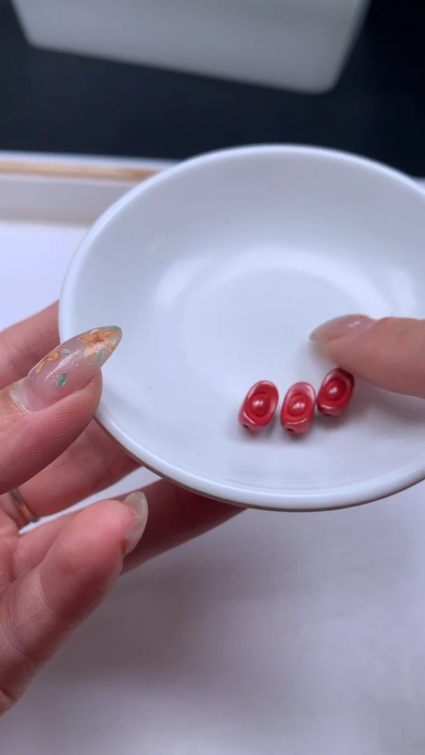 未镶嵌散珠玛瑙/玉髓A894 蒂 王 砂 元宝3个9.9元