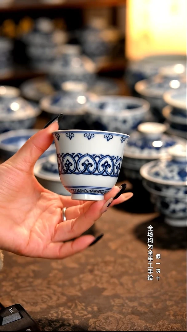 景德镇全手工手绘柴窑茶器福利